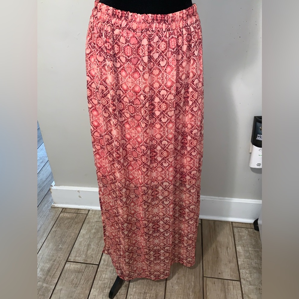 💜Vintage pink maxi skirt